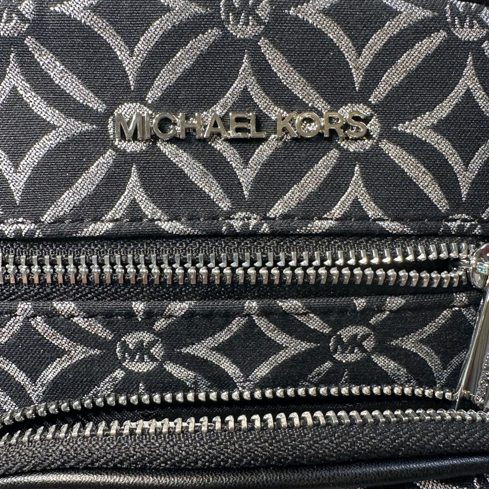 Michael Kors Black and Silver Cross Body Bag - Picture 5 of 6